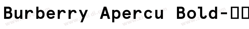 Burberry Apercu Bold字体转换